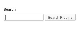 Plugin search box