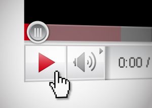 Video player with mouse cursor